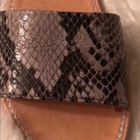 Freebird by Steven Leather Snake Slip On Sandals - Picture 3 of 6